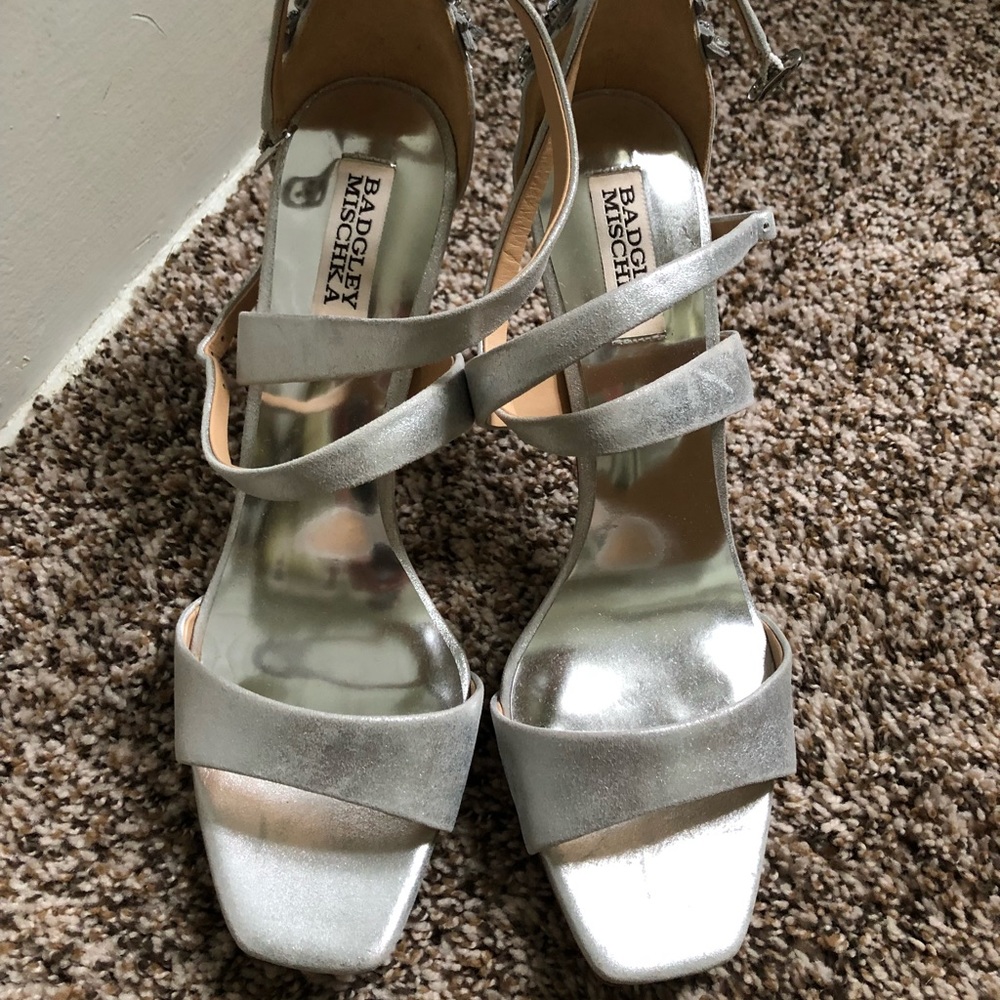 Badgley mishka rhinestone heel